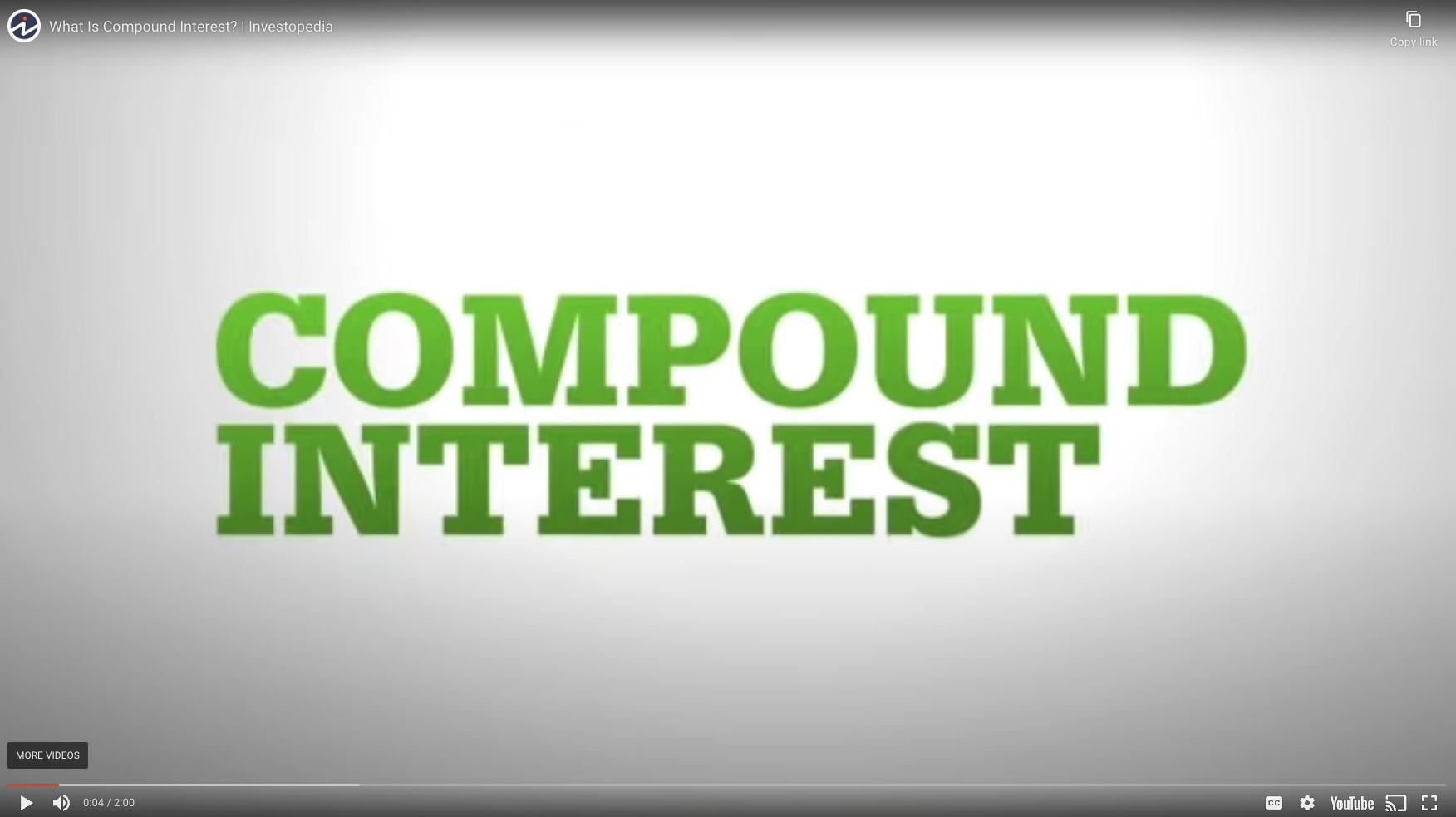What is Compound Interest Video Thumbnail